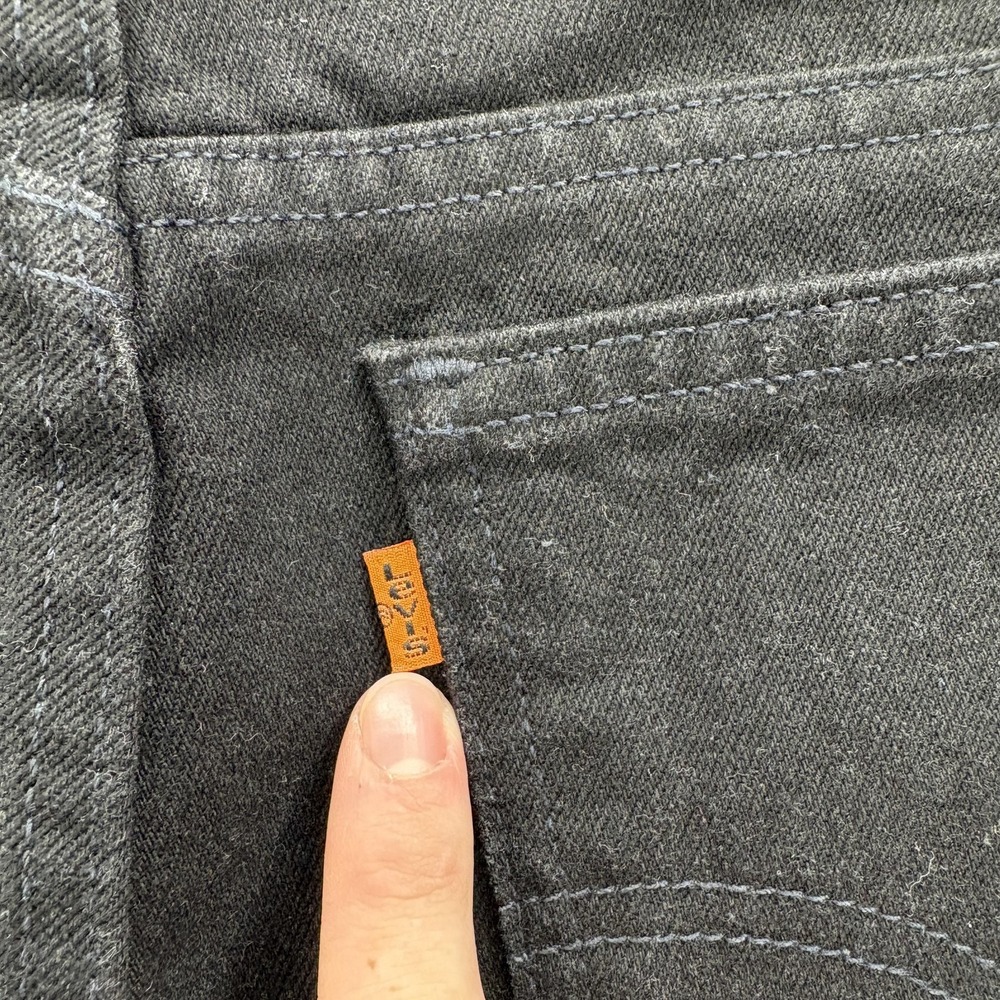 Vintage Levis 912 Jeans Womens 12 Black Slim Fit Tapered Leg Orange Tab Made USA - Picture 11 of 15
